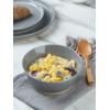 imagefamiware Saturn 4 Pieces Pasta Bowls Set 875 inch Salad Bowls Stackable Large Capacity Perfect for Your Friend for Housewarming Thanksgiving Cinnamon BrownDark Gray