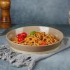 imagefamiware Saturn 4 Pieces Pasta Bowls Set 875 inch Salad Bowls Stackable Large Capacity Perfect for Your Friend for Housewarming Thanksgiving Cinnamon BrownCinnamon Brown