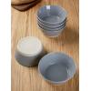 imagefamiware Saturn 4 Pieces Pasta Bowls Set 875 inch Salad Bowls Stackable Large Capacity Perfect for Your Friend for Housewarming Thanksgiving Cinnamon BrownDark Gray