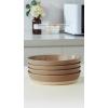 imagefamiware Saturn 4 Pieces Pasta Bowls Set 875 inch Salad Bowls Stackable Large Capacity Perfect for Your Friend for Housewarming Thanksgiving Cinnamon BrownCinnamon Brown