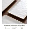 imagefamiware Serving Platter Rectangular 1567141126inch Serving Dishes for Entertaining Dishwasher Safe Stoneware Serving Trays for Party Food Turkey Snack Cheese Reactive Glaze Matte WhiteMatte White