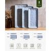 imagefamiware Serving Platter Rectangular 1567141126inch Serving Dishes for Entertaining Dishwasher Safe Stoneware Serving Trays for Party Food Turkey Snack Cheese Reactive Glaze Matte WhiteBlue
