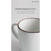 imagefamiware Coffee Mugs for 4 13 oz Mug Set Dringking Cup with Handle for Coffee Tea Cocoa Milk Milkyway serise WhiteCinnamon BrownMercuryWhite
