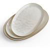 imagefamiware Serving Platter Oval 1559143129inch Serving Dishes for Entertaining Serving Bowls Dishwasher Safe Stoneware Serving Trays for Party Food Turkey Cheese Reactive Glaze Matte WhiteCappuccino White