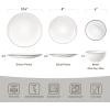 imageFamiware Garden Plates and Bowls Sets 18Piece Dishes Set for 6 Scratch Resistant Kitchen Dishes Dinnerware Set  Microwave and Dishwasher Safe Reactive Glaze and Embossed Stoneware Dark GreenWhite Circle