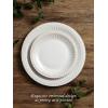 imageFamiware Garden Plates and Bowls Sets 18Piece Dishes Set for 6 Scratch Resistant Kitchen Dishes Dinnerware Set  Microwave and Dishwasher Safe Reactive Glaze and Embossed Stoneware Dark GreenWhite