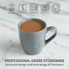 imagefamiware Coffee Mugs Set 13 oz Mug Set of 4 Stoneware Cups for Latte Hot Tea Mocha Cocoa Cappuccino Microwave and Dishwasher Safe Glacier Series Sage GreenMarsMulticolor