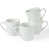 imagefamiware Coffee Mugs Set 13 oz Mug Set of 4 Stoneware Cups for Latte Hot Tea Mocha Cocoa Cappuccino Microwave and Dishwasher Safe Glacier Series Sage GreenMarsWhite