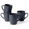 imagefamiware Venus Coffee Mugs for 6 14 oz Mug Set Dringking Cup with Handle for Coffee Tea Cocoa Milk Dark GreenCharcoal