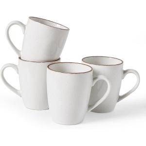 imagefamiware Venus Coffee Mugs for 6 14 oz Mug Set Dringking Cup with Handle for Coffee Tea Cocoa Milk Dark GreenWhite