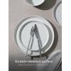 image:imageFamiware Saturn Dinnerware Sets for 4 12 Pieces Stoneware Plates and Bowls Dish Set  Chip and Scratch Resistant Microwave and Dishwasher Safe Tableware Dark GrayMultiColor Speckled 