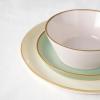 image:imageFamiware Saturn Dinnerware Sets for 4 12 Pieces Stoneware Plates and Bowls Dish Set  Chip and Scratch Resistant Microwave and Dishwasher Safe Tableware Dark GrayMulticolor