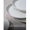 image:imageFamiware Saturn Dinnerware Sets for 4 12 Pieces Stoneware Plates and Bowls Dish Set  Chip and Scratch Resistant Microwave and Dishwasher Safe Tableware Dark GrayWhite Speckled 