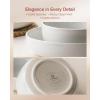 image:imageFamiware Meteor Plates and Bowls Sets for 4 12 Pieces Dinnerware Sets Microwave and Dishwasher Safe Dishes Set Blue GrayWhite