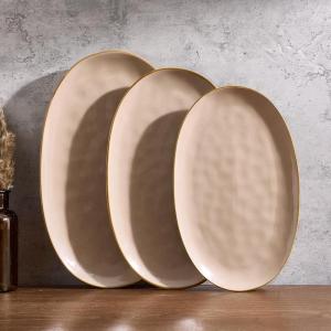 image:imagefamiware Serving Platter Oval 1559143129 inch Serving Dishes for Entertaining Serving Bowls Microwave Safe Stonware Serving Trays for Party Turkey Cheese Ocean Series Cinnamon BrownCinnamon Brown