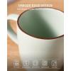 image:imagefamiware Coffee Mugs for 8 13 oz Mug Set Dringking Cup with Handle for Coffee Tea Cocoa Milk Milkyway Serise Cinnamon BrownMercuryLight Green