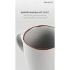image:imagefamiware Coffee Mugs for 8 13 oz Mug Set Dringking Cup with Handle for Coffee Tea Cocoa Milk Milkyway Serise Cinnamon BrownMercuryLight Grey
