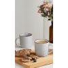 image:imagefamiware Coffee Mugs for 8 13 oz Mug Set Dringking Cup with Handle for Coffee Tea Cocoa Milk Milkyway Serise Cinnamon BrownMercuryLight Grey