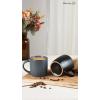 image:imagefamiware Coffee Mugs for 8 13 oz Mug Set Dringking Cup with Handle for Coffee Tea Cocoa Milk Milkyway Serise Cinnamon BrownMercuryMulticolor