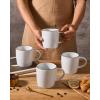 image:imagefamiware Coffee Mugs for 8 13 oz Mug Set Dringking Cup with Handle for Coffee Tea Cocoa Milk Milkyway Serise Cinnamon BrownMercuryWhite