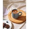 image:imagefamiware Coffee Mugs for 8 13 oz Mug Set Dringking Cup with Handle for Coffee Tea Cocoa Milk Milkyway Serise Cinnamon BrownMilkywayDark Gray