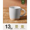image:imagefamiware Coffee Mugs for 8 13 oz Mug Set Dringking Cup with Handle for Coffee Tea Cocoa Milk Milkyway Serise Cinnamon BrownMilkywayLigth Gray