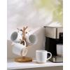 image:imagefamiware Coffee Mugs for 8 13 oz Mug Set Dringking Cup with Handle for Coffee Tea Cocoa Milk Milkyway Serise Cinnamon BrownMilkywayMulticolor