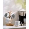 image:imagefamiware Coffee Mugs for 8 13 oz Mug Set Dringking Cup with Handle for Coffee Tea Cocoa Milk Milkyway Serise Cinnamon BrownMilkywayMulticolor