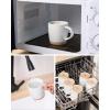 image:imagefamiware Coffee Mugs for 8 13 oz Mug Set Dringking Cup with Handle for Coffee Tea Cocoa Milk Milkyway Serise Cinnamon BrownMilkywayWhite