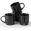 image:imagefamiware Coffee Mugs for 8 13 oz Mug Set Dringking Cup with Handle for Coffee Tea Cocoa Milk Milkyway Serise Cinnamon BrownMercuryBlack