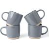 image:imagefamiware Coffee Mugs for 8 13 oz Mug Set Dringking Cup with Handle for Coffee Tea Cocoa Milk Milkyway Serise Cinnamon BrownMilkywayDark Gray