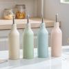 image:imagefamiware Milkyway 16oz Ceramic Olive Oil Dispenser Bottle 1 Piece Oil Dispenser for Kitchen with Stainless Steel Pourers Suitable for Storage Vinegar Soy Sauce Coffee Syrup Matte Beige WhiteLight Pink and Light Green