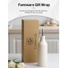 image:imagefamiware Milkyway 16oz Ceramic Olive Oil Dispenser Bottle 1 Piece Oil Dispenser for Kitchen with Stainless Steel Pourers Suitable for Storage Vinegar Soy Sauce Coffee Syrup Matte Beige WhiteLight Blue and Vanilla White