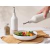 image:imagefamiware Milkyway 16oz Ceramic Olive Oil Dispenser Bottle 1 Piece Oil Dispenser for Kitchen with Stainless Steel Pourers Suitable for Storage Vinegar Soy Sauce Coffee Syrup Matte Beige WhiteMatte Beige White and Cinnamon Brown