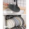 image:imagefamiware Serving Platter Oval 1559143129inch Serving Dishes for Entertaining Serving Bowls Dishwasher Safe Stoneware Serving Trays for Party Food Turkey Reactive Glaze Matte Dark CharcoalDeep Forest