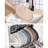 image:imagefamiware Serving Platter Oval 1559143129inch Serving Dishes for Entertaining Serving Bowls Dishwasher Safe Stoneware Serving Trays for Party Food Turkey Reactive Glaze Matte Dark CharcoalCinnamon Brown