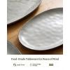 image:imagefamiware Serving Platter Oval 1559143129inch Serving Dishes for Entertaining Serving Bowls Dishwasher Safe Stoneware Serving Trays for Party Food Turkey Reactive Glaze Matte Dark CharcoalGray