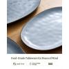 image:imagefamiware Serving Platter Oval 1559143129inch Serving Dishes for Entertaining Serving Bowls Dishwasher Safe Stoneware Serving Trays for Party Food Turkey Reactive Glaze Matte Dark CharcoalBlue