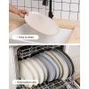 image:imagefamiware Serving Platter Oval 1559143129inch Serving Dishes for Entertaining Serving Bowls Dishwasher Safe Stoneware Serving Trays for Party Food Turkey Reactive Glaze Matte Dark CharcoalCappuccino White