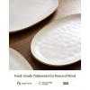 image:imagefamiware Serving Platter Oval 1559143129inch Serving Dishes for Entertaining Serving Bowls Dishwasher Safe Stoneware Serving Trays for Party Food Turkey Reactive Glaze Matte Dark CharcoalMatte White