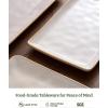 image:imagefamiware Serving Platter Rectangular 1567141126inch Serving Dishes for Entertaining Dishwasher Safe Stoneware Serving Trays for Party Food Turkey Snack Cheese Reactive Glaze Light KhakiCappuccino White