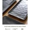 image:imagefamiware Serving Platter Rectangular 1567141126inch Serving Dishes for Entertaining Dishwasher Safe Stoneware Serving Trays for Party Food Turkey Snack Cheese Reactive Glaze Light KhakiDeep Forest