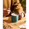 image:imagefamiware Coffee Mugs Set of 6 Meteor 13 oz Ceramic Mug Cup Set with Handle for Coffee Tea Cappuccino Latte Milk Creamy WhiteMeteorPeacock Green