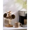 image:imagefamiware Coffee Mugs Set of 6 Meteor 13 oz Ceramic Mug Cup Set with Handle for Coffee Tea Cappuccino Latte Milk Creamy WhiteMilkywayCinnamon Brown
