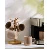 image:imagefamiware Coffee Mugs Set of 6 Meteor 13 oz Ceramic Mug Cup Set with Handle for Coffee Tea Cappuccino Latte Milk Creamy WhiteMilkywayCinnamon Brown