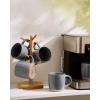 image:imagefamiware Coffee Mugs Set of 6 Meteor 13 oz Ceramic Mug Cup Set with Handle for Coffee Tea Cappuccino Latte Milk Creamy WhiteMilkywayDark Gray