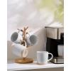 image:imagefamiware Coffee Mugs Set of 6 Meteor 13 oz Ceramic Mug Cup Set with Handle for Coffee Tea Cappuccino Latte Milk Creamy WhiteMilkywayLigth Gray