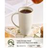 image:imagefamiware Jupiter Large Coffee Mug 20oz Coffee Mug with Lid Ceramic Mugs Set of 2 Cup Set with Handle for Latte Tea Cocoa Milk Microwave and Dishwasher Safe Light Blue and Light GreenJupiterLight Blue and Vanilla White
