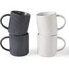 Matte White + Matte Dark Charcoal