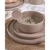 image:imageFamiware Annecy Plates and Bowls Sets 12 Pieces Dinnerware Sets Microwave and Dishwasher Safe Dishes Set for 4 Chip and Scratch Resistant GreyBlueCinnamon Brown